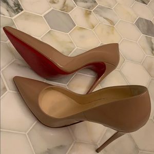 Christian Louboutin classic nude heels size 37
